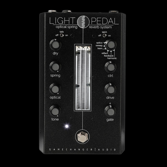Gamechanger Audio LIGHT Reverb Guitar Effect Pedal Front Light Off