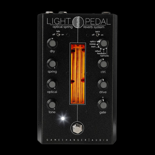 Gamechanger Audio LIGHT Reverb Guitar Effect Pedal Front Light on