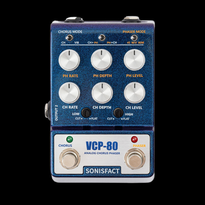 Sonisfact VCP-80 Analog Chorus Phaser Pedal Front 