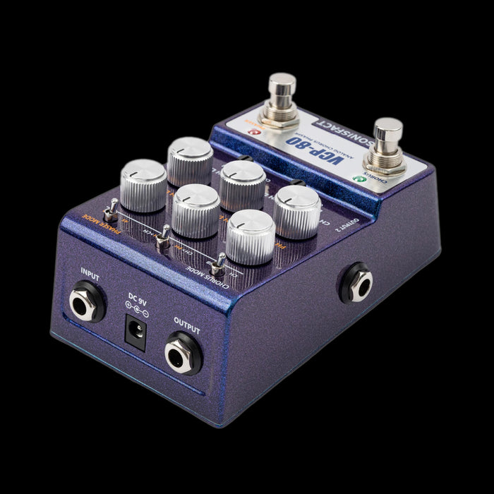 Sonisfact VCP-80 Analog Chorus Phaser Pedal Top Angle 