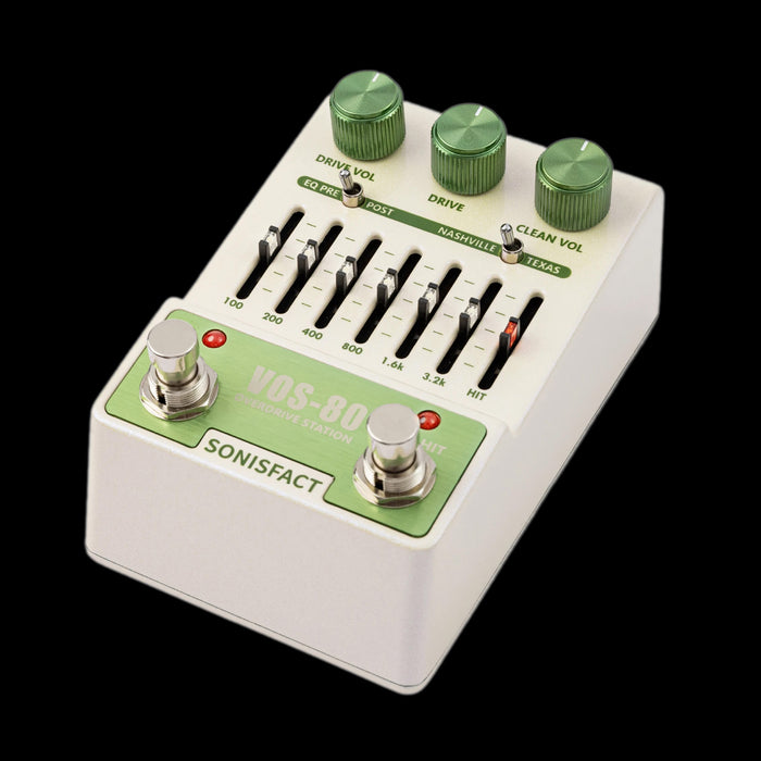 Sonisfact VOS-80 Overdrive Station Nashville & Texas Overdrive Pedal Angle