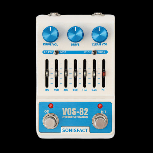 Sonisfact VOS-82 Overdrive Station Wide & Thick Overdrive Pedal Front 