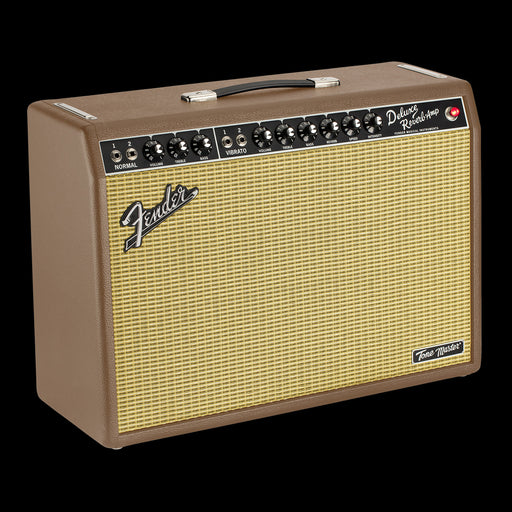 Fender Tone Master Deluxe Reverb Cocoa Guitar Amp Combo Front Angle