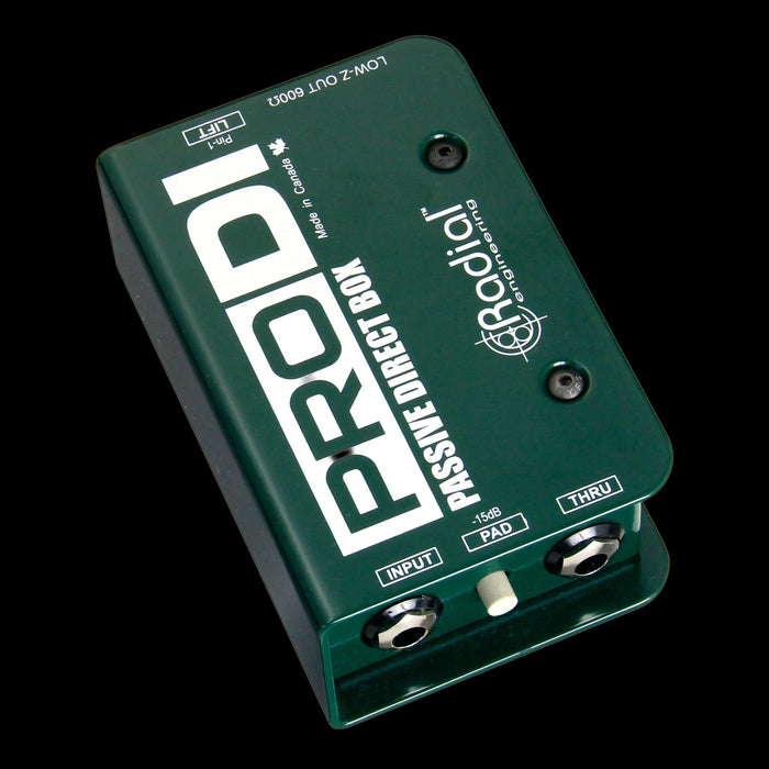 Radial Engineering ProDI Passive Direct Box Left 