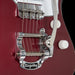 Harmony Standard Silhouette With Bigsby Burgundy Closeup Bridge