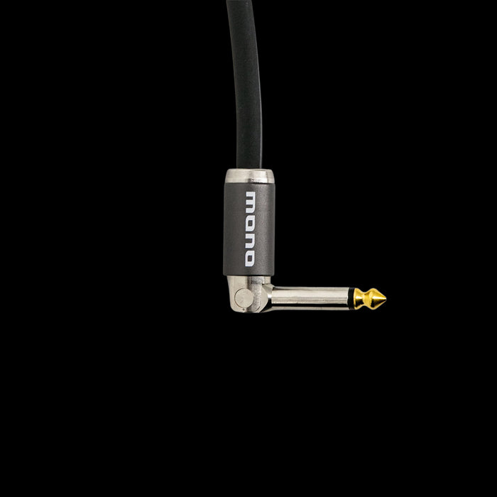 Mono Studio Instrument 10-ft. Cable 180 Degree to Silent Connector Right Angle Plug