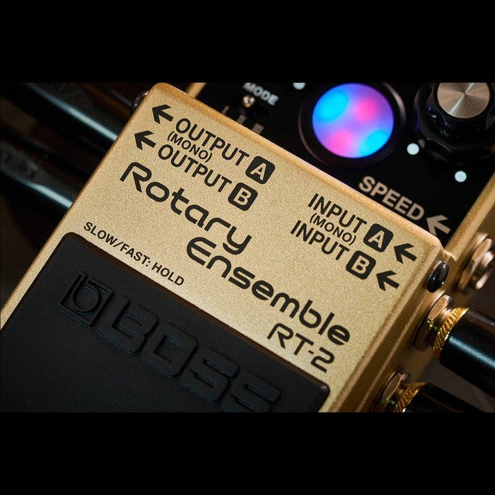Boss RT-2 Rotary Ensemble Pedal Closeup