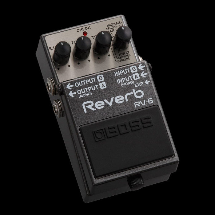 voice reverb pedal Boss RV-6 Reverb Guitar Effect Pedal — Truetone Music