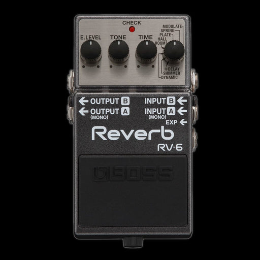 reverse reverb guitar pedal Boss RV-6 Reverb Guitar Effect Pedal — Truetone Music