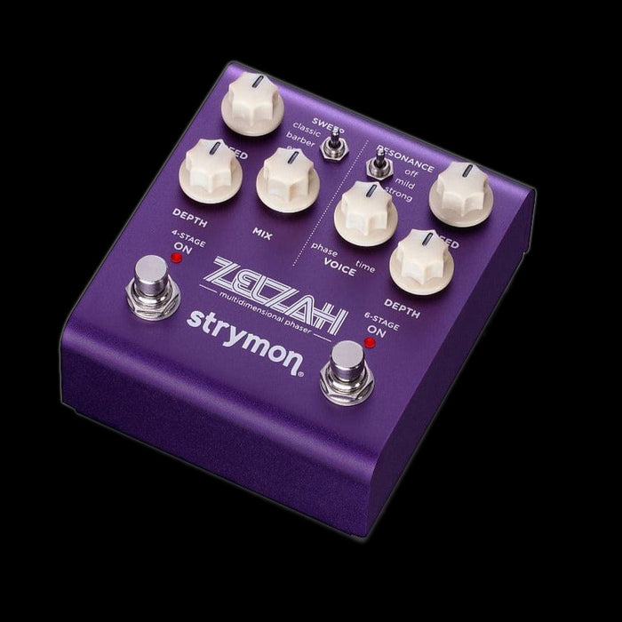 Strymon Zelzah Multidimensional Phaser Guitar Effect Pedal Front Angle