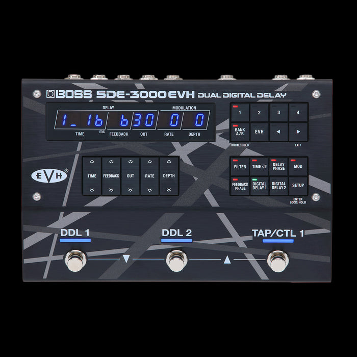 evh delay pedal Boss SDE-3000EVH Dual Digital Delay EVH Pedal — Truetone Music