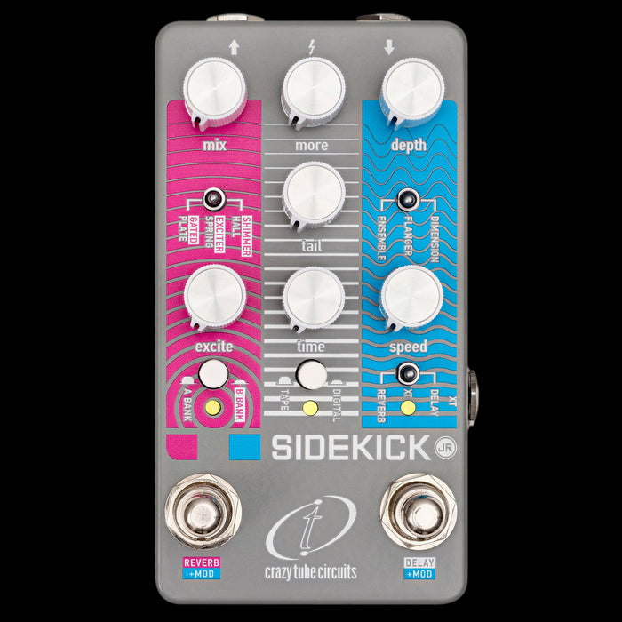sidekick pedal Crazy Tube Circuits Sidekick JR Modulation/Delay/Reverb Guitar Effect — Truetone Music