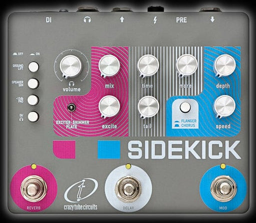 Crazy Tube Circuits Sidekick Chorus/ Flanger/ Delay/ Reverb Multi-Effect Pedal