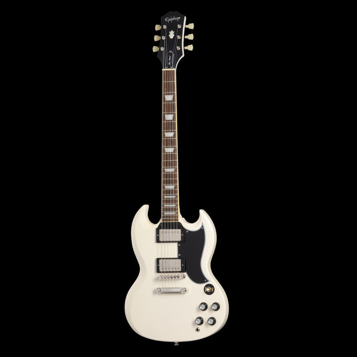 Epiphone 1961 Les Paul SG Standard Aged Classic White Front