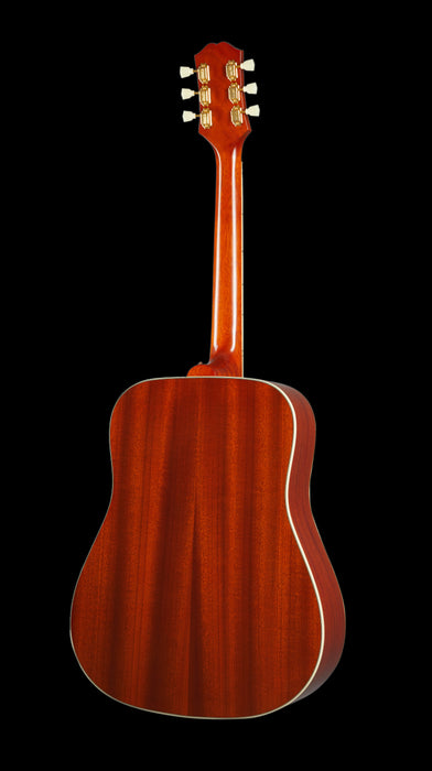 Epiphone Hummingbird Aged Cherry Sunburst Gloss Acoustic Guitar Back