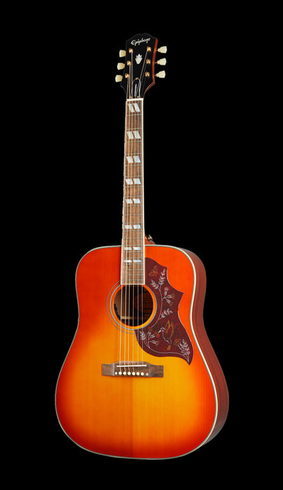 Epiphone Hummingbird Aged Cherry Sunburst Gloss Acoustic Guitar Front