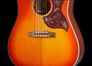 Epiphone Hummingbird Aged Cherry Sunburst Gloss Acoustic Guitar Closeup Bridge