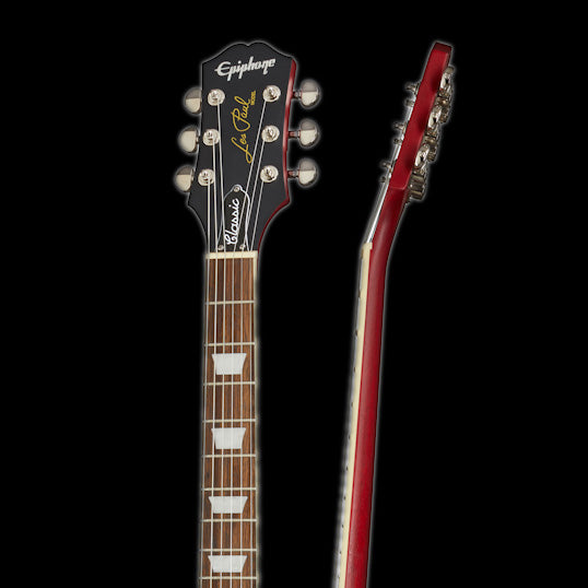 Epiphone Les Paul Classic Worn Heritage Cherry Sunburst Headstock