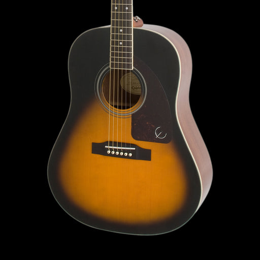 Epiphone J-45 Studio Solid Top Vintage Sunburst Acoustic Guitar Front Crop