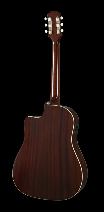 Epiphone J-45 EC All Solid Fishman Presys II Aged Vintage Sunburst Acoustic Electric Guitar Back