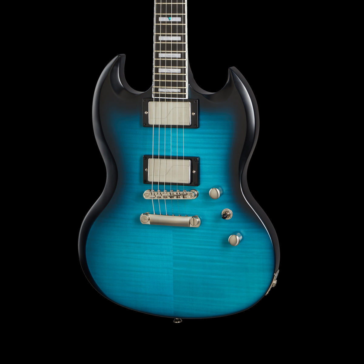 Epiphone SG Prophecy Figured Aged Blue Tiger Truetone Music