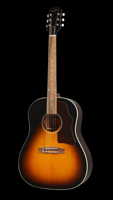Epiphone J-45 Aged Vintage Sunburst Gloss Acoustic Electric Guitar Front
