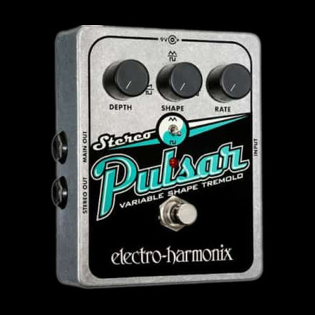 Electro-Harmonix Stereo Pulsar Variable Shape Analog Tremolo Guitar Pedal