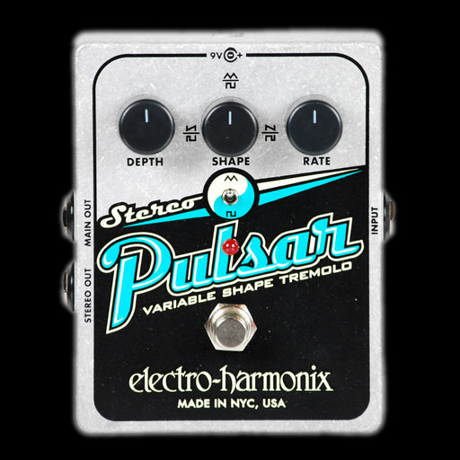Electro-Harmonix Stereo Pulsar Variable Shape Analog Tremolo Guitar Pedal