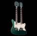 Eastwood Surfcaster 6/12 Double Neck Guitar Metallic Green Front