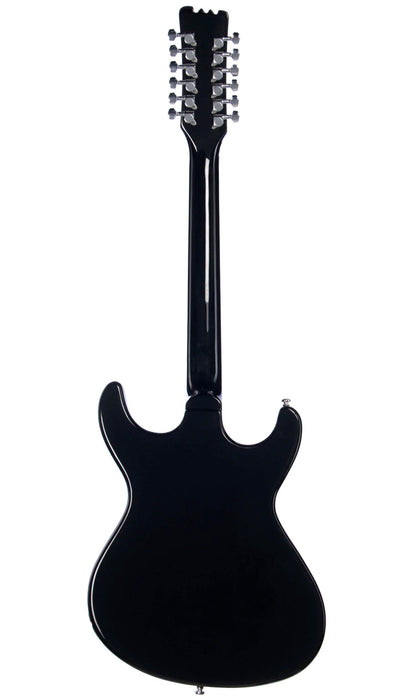 Eastwood Sidejack Deluxe 12 String Black with Chrome Hardware