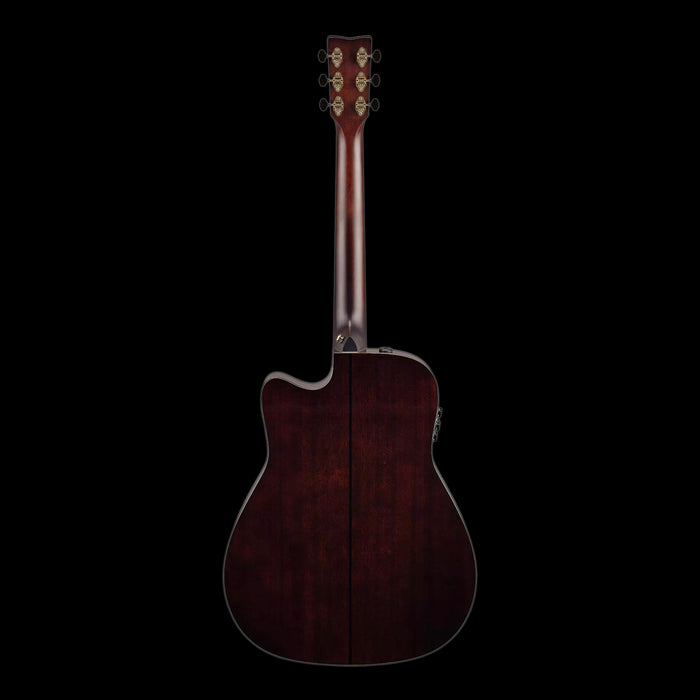 Yamaha TAG3 C TransAcoustic Dreadnought Natural Acoustic Electric Guitar Back