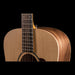 Taylor Big Baby Taylor (BBT) Walnut and Spruce Acoustic Guitar With Gig Bag Top Closeup Angle