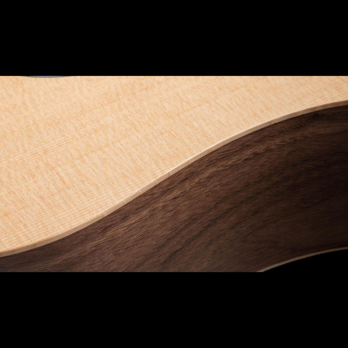 Taylor Big Baby Taylor (BBT) Walnut and Spruce Acoustic Guitar Closeup Contour