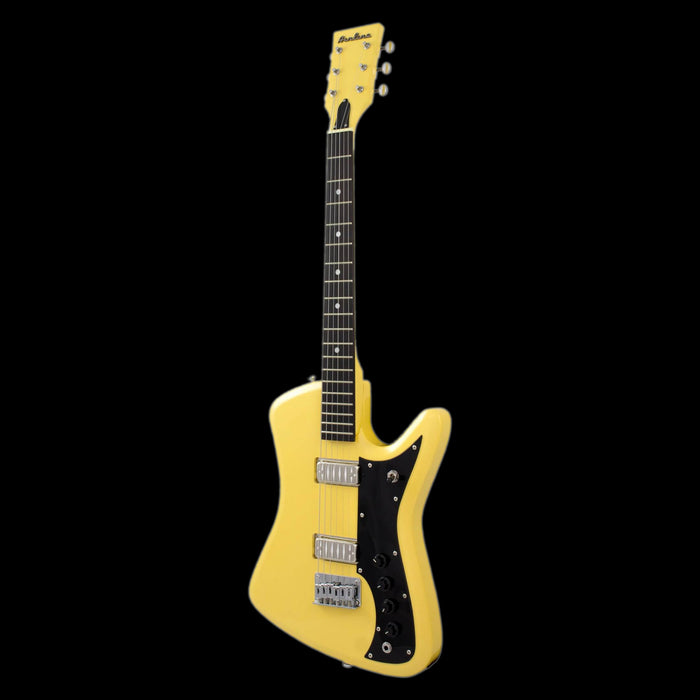 Eastwood Airline Bighorn Electric Guitar  - TV Yellow Front Angle