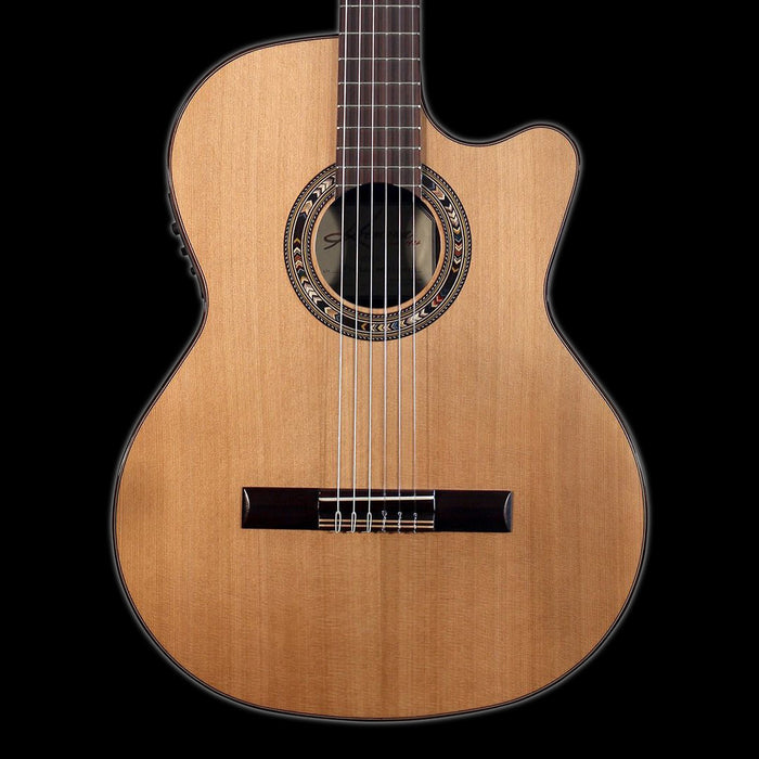 Kremona Performer Series Verea Solid Cedar Top Nylon String Classical Acoustic Electric Guitar With Gig Bag