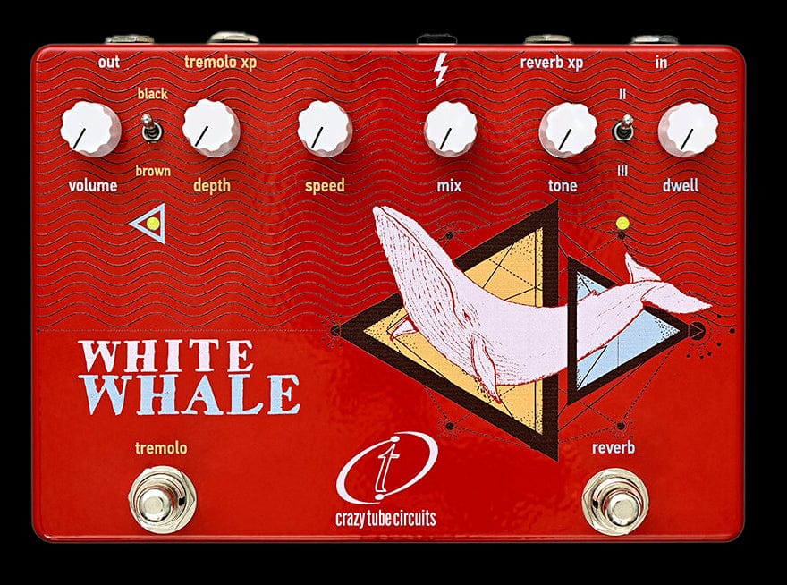 Crazy Tube Circuits White Whale Tremolo Guitar Effect Pedal