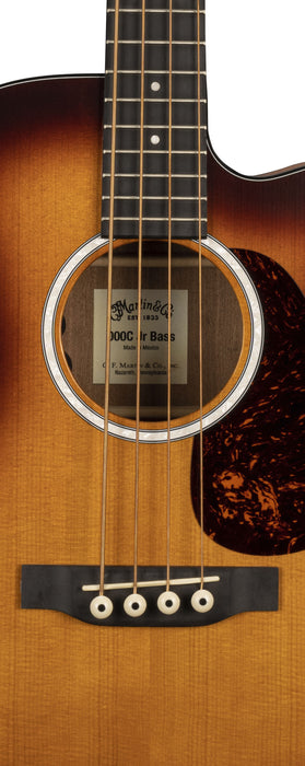 Martin 000CJR-10E Acoustic Electric Bass Sunburst with Gig Bag