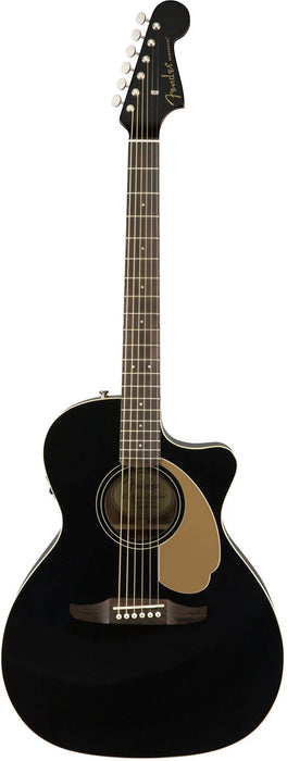 DISC - Fender California Series Newporter Player Acoustic Electric Guitar Jetty Black