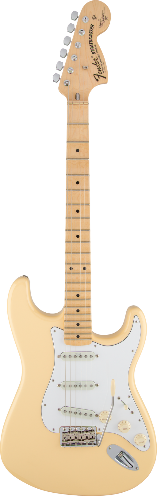 Fender Artist Series Yngwie Malmsteen Stratocaster Scalloped Maple Vintage White