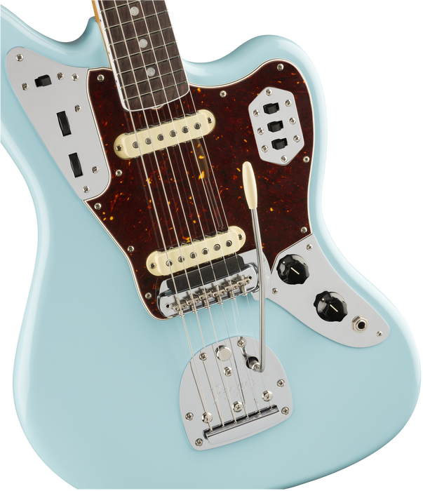 Fender American Original '60s Jaguar Rosewood Fingerboard Daphne Blue Electric Guitar