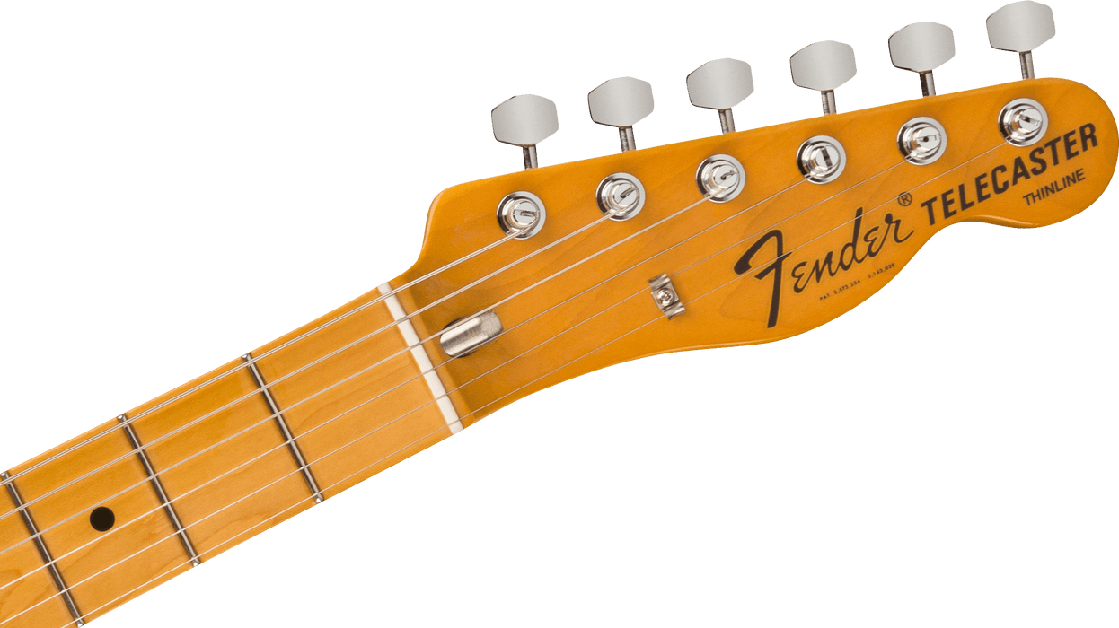 Fender American Vintage II 1972 Telecaster Thinline Maple Fingerboard Aged Natural Electric Guitar