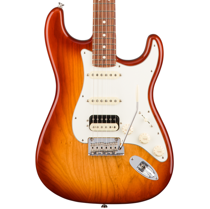 DISC - Fender American Pro Stratocaster HSS ShawBucker Rosewood Board Sienna Sunburst