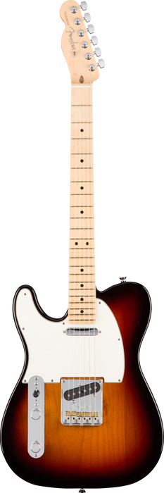 DISC - Fender American Professional Telecaster Left-Hand Sunburst Maple Neck Electric Guitar With Case