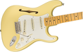 DISC - Fender Eric Johnson Signature Stratocaster Thinline Vintage White Maple Fingerboard with Case