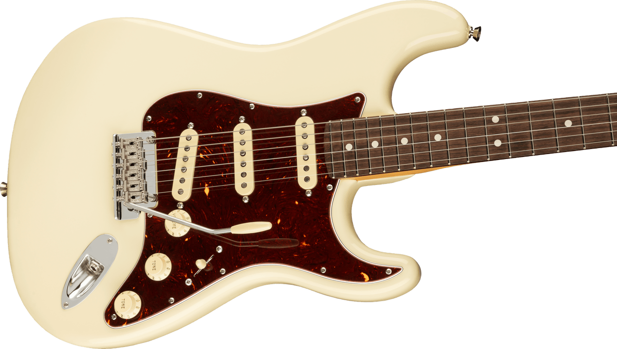 Fender American Professional II Stratocaster Rosewood Fingerboard Olympic White Electric Guitar With Case