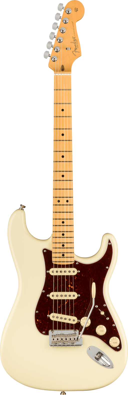 Fender American Professional II Stratocaster Maple Fingerboard Olympic White Electric Guitar With Case
