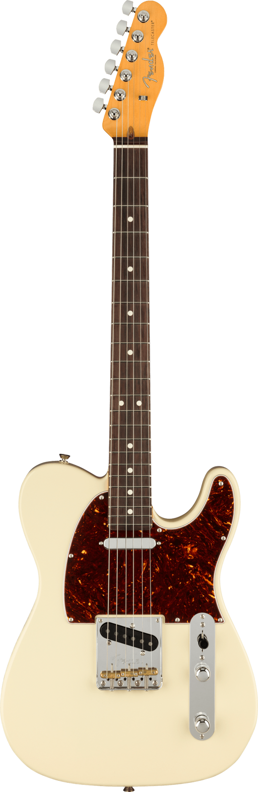 Fender American Professional II Telecaster Rosewood Fingerboard Olympic White Electric Guitar With Case