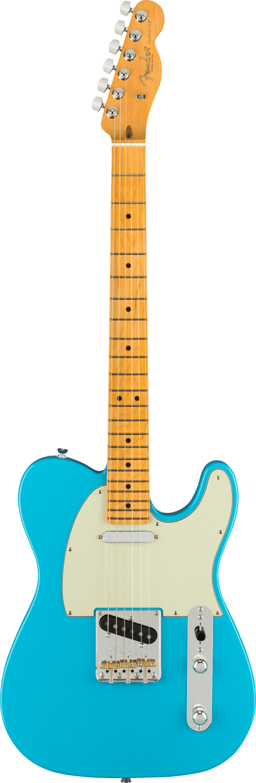 Fender American Professional II Telecaster Miami Blue Electric Guitar With Case
