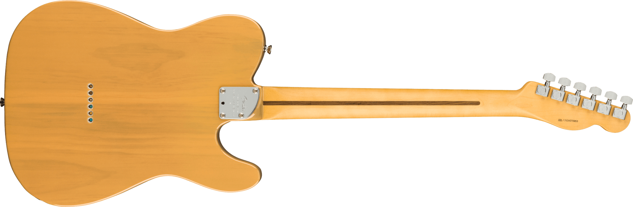 Fender American Professional II Telecaster Left-Hand Maple Fingerboard Butterscotch Blonde Electric Guitar With Case