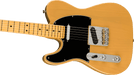 Fender American Professional II Telecaster Left-Hand Maple Fingerboard Butterscotch Blonde Electric Guitar With Case